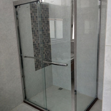 Phòng tắm bằng thép không gỉ Khách sạn kính cường lực vệ sinh vách ngăn cửa trượt phòng tắm nhà sản xuất tùy chỉnh Phòng tắm tùy chỉnh