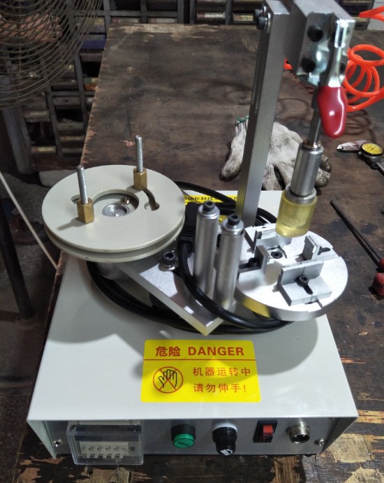 TM-1000含顶料机构半自动包胶机变压器外围胶带磁环电感外围包胶