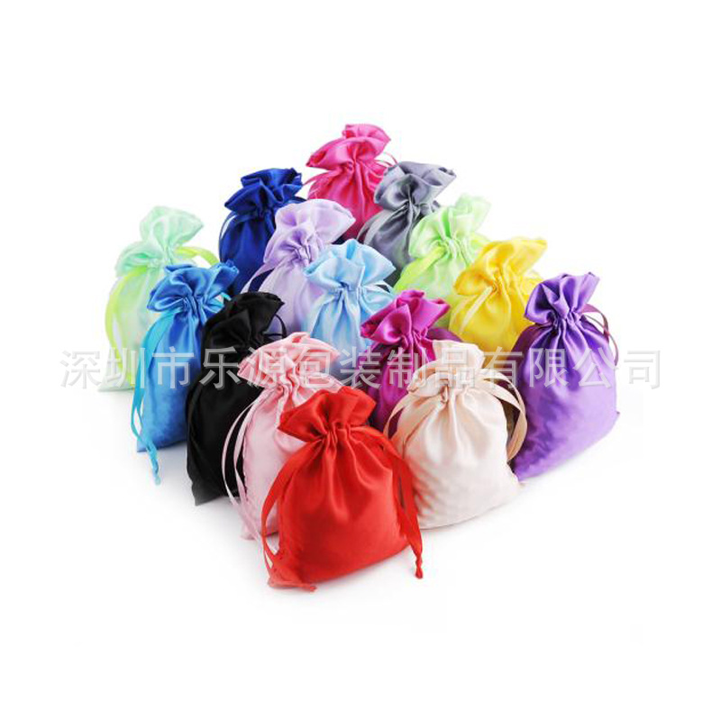专业生产 色丁布袋子 印logo色丁布袋 首饰收纳色丁袋