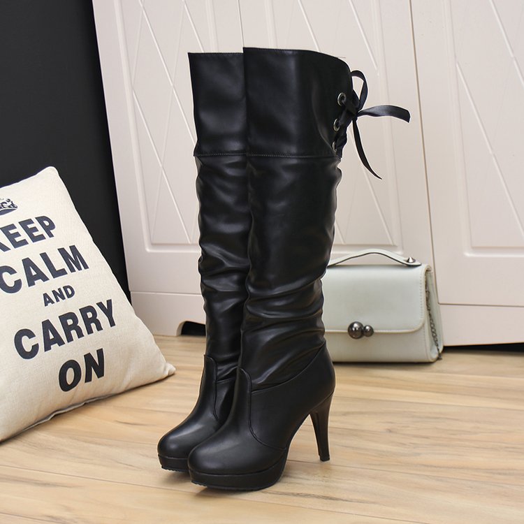 Bottes femme en PU artificiel - Ref 3354883 Image 35