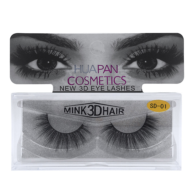 3D mink false eyelashes, soft and long e...