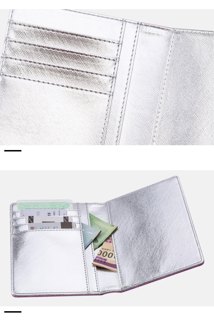 Fashion Peach Heart  Laser Passport Case Korean Girl Multifunction Document Case Passport Holder nihaojewelrypicture8