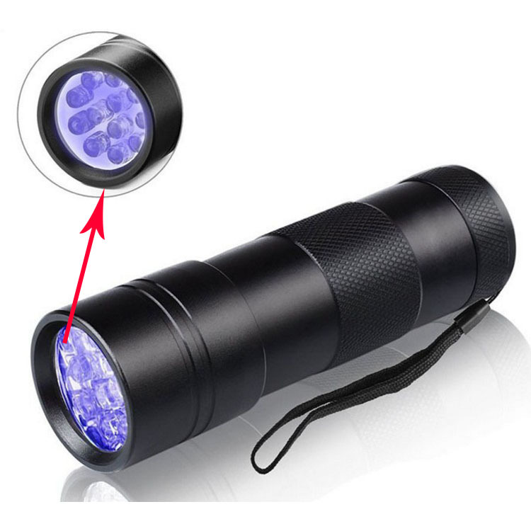 2020 395 400NM Ultra Violet UV Light Mini Portable 12 LED UV Flashlight Torch Scorpion Detector