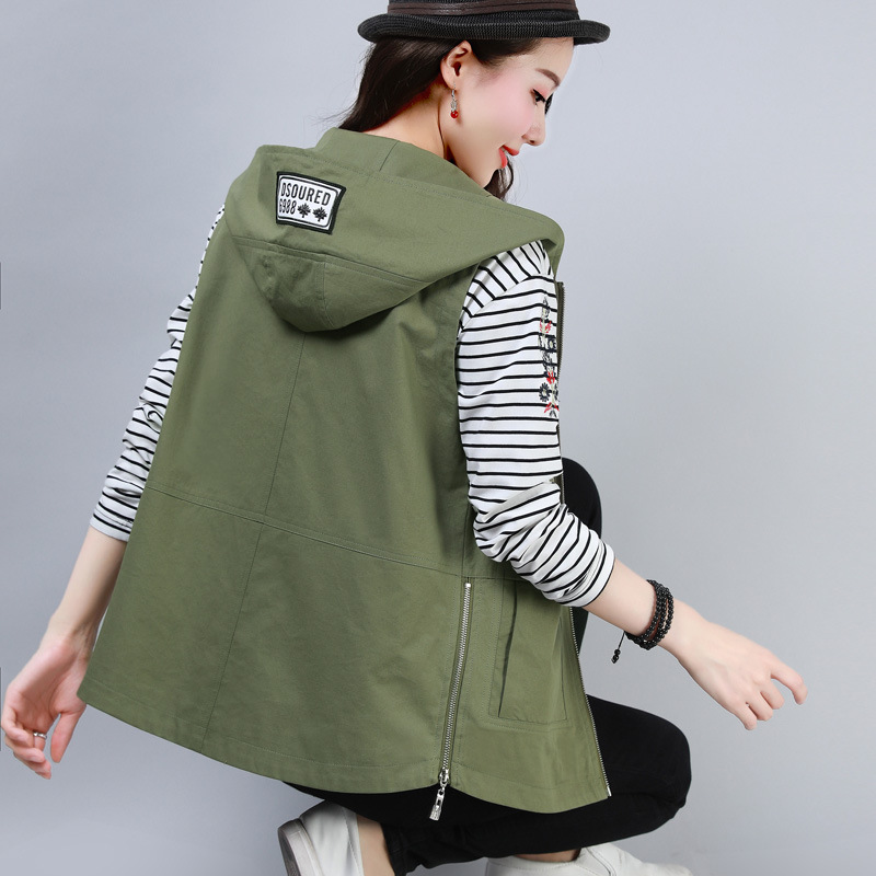 Gilet femme en Mélange de coton - Ref 3317951 Image 4