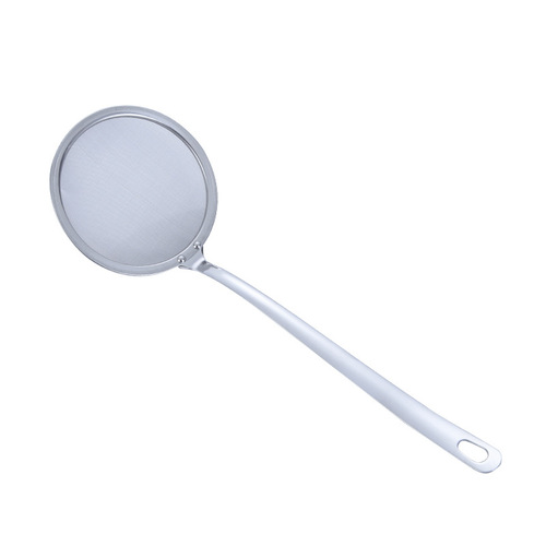 304 stainless steel bean berry juice residue filter spoon foaming oil filter oil grid drain spoon laser LOGO