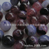 12mm two -color cracks beads semi -transparent crack beads imitation jade cracks round crack double -color beads