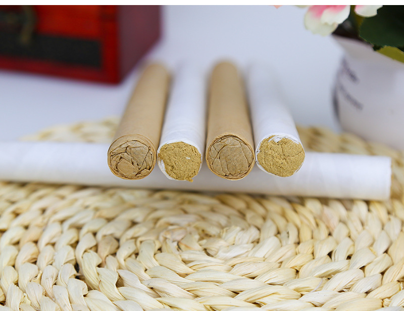 Five Year Aged Golden Moxa Rolls Ai Tiao 1.8x20cm Handmade Moxibustion Sticks 20:1 Ratio preparation