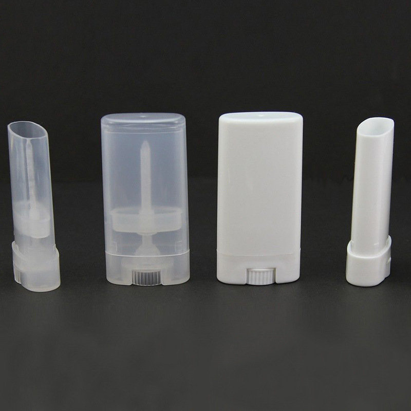 15g Tubo plano blanco transparente antitranspirante tubo cuerpo fragancia desodorante crema botella