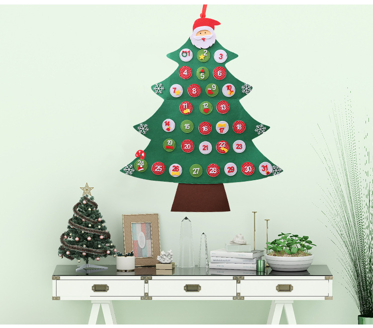Christmas Countdown Calendar Advent Decoration Hanging Pendant_voghion.com