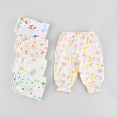 baby Mosquito control summer trousers Knickers Baby children Gauze Air conditioning pants Thin section Pajamas Ass pants