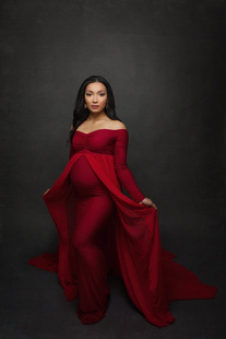 Clearance wish AliExpress pregnant women photography cloak dress foreign trade cross-border pregnant women photography mop maternity dress