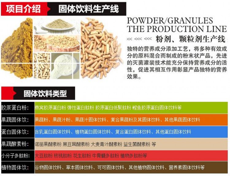 固體飲料生產(chǎn)線
