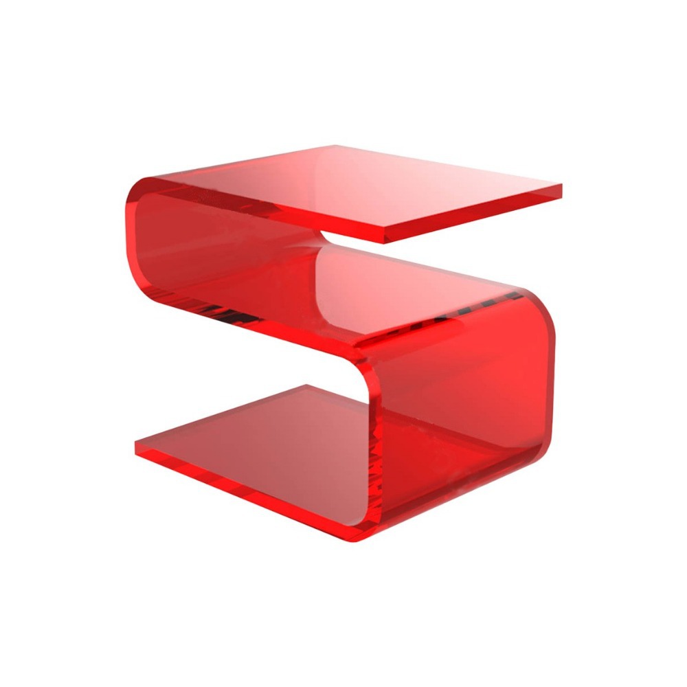 亚克力桌子椅子定制 有机玻璃凳子 家居时尚热弯成型桌凳