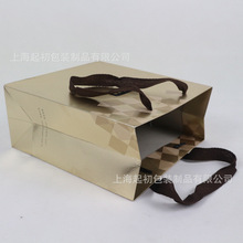 纸袋定做化妆品手机服装购物金卡手提袋 烫金UV时尚购物袋