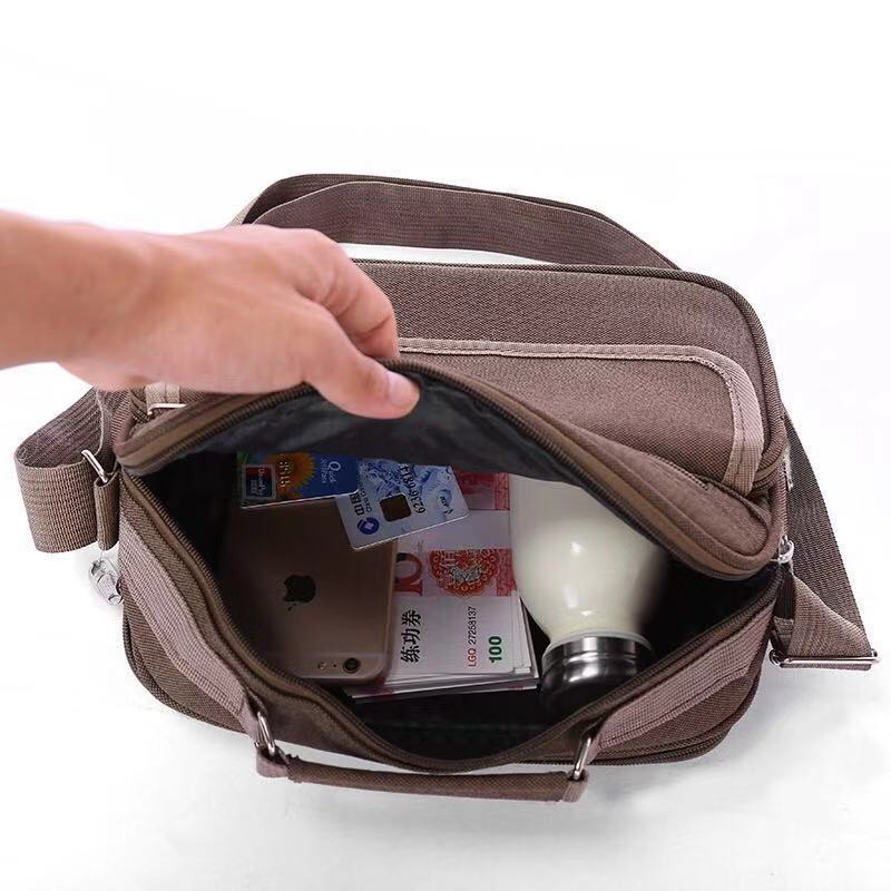 One Shoulder Oblique Cross Business Bag Women's General Multi-Functional Men's Bag Handbag Wear-Resistant Large Capacity Leisure Fashion Manufacturers undefined