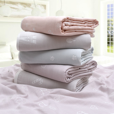 三层纱布浴巾儿童盖毯宝宝婴幼儿童被细腻丝滑天丝夏季毛巾被皮肤|ms