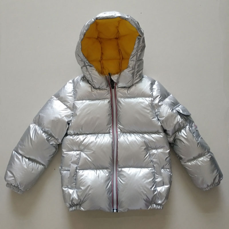 冬季新款兒童羽絨服男童加厚中大童太空銀色女童寶寶鴨絨輕薄外套