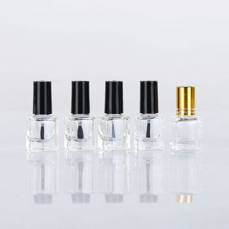 10ML15ML高档园指甲油玻璃瓶喷涂蒙砂丝印配套毛刷盖子厂家批发