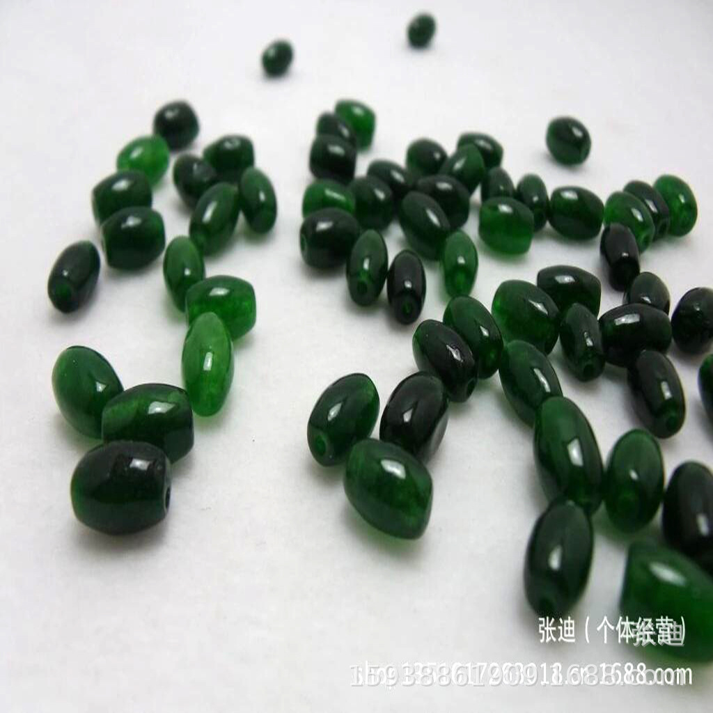 石英玉干青米珠散珠 diy首饰饰品工艺品材料配件 各种规格