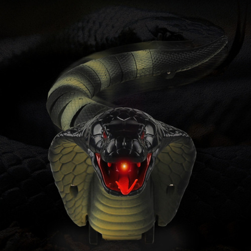 Electric Trick Infrared Remote Control Cobra Tongue Retractable Sensing Simulation Rattlesnake Remote Control Trick Toy
