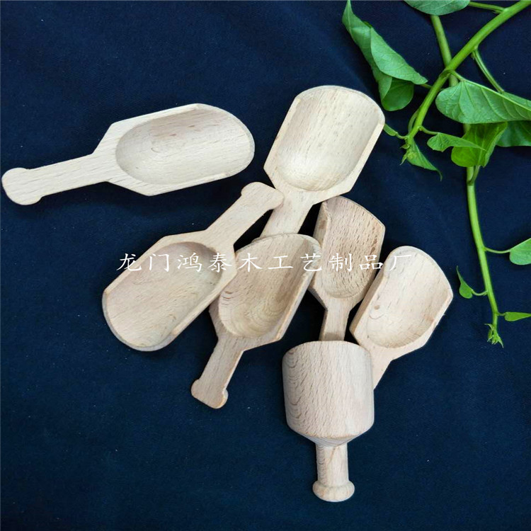 Manufactor Direct selling solid wood Seasoning spoon Tea spoon Teaspoon Salt spoon Round nest spoon Superba customized customized LOG