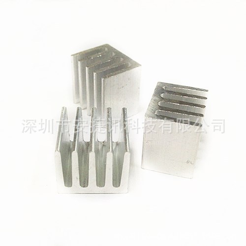 小型芯片散热器 14*11-14 LED贴片1瓦散热片 铝型材小散热片
