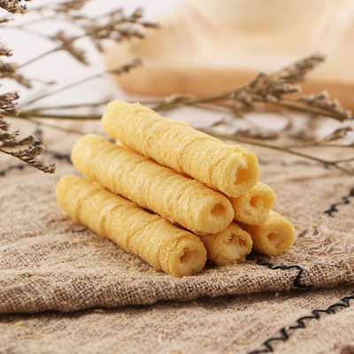 夹心蛋卷3种口味 草莓味夹心蛋卷 小吃零食厂家批发 里苏厂家直销|ru