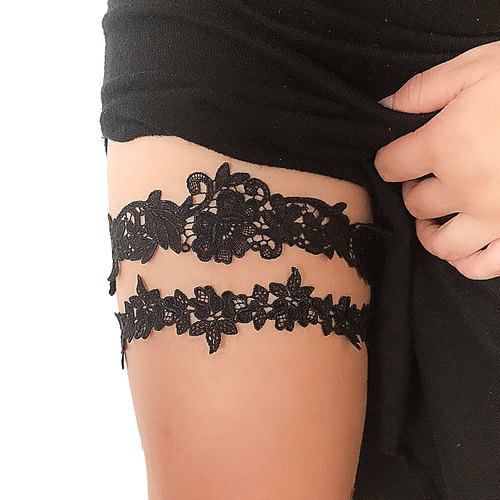 Amazon Hot Selling Bridal Lace Garter European and American Wedding Accessories Sexy Garter Elastic Leg Ring LW20