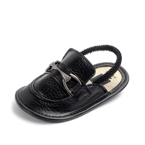 Children's Slippers 0-1 Male Baby Home Floor Shoes Spring and Autumn PU Soft Bottom Anti-Slip Baby Slippers 2082