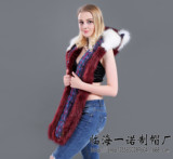 Бархатная мультяшная шапка, шарф, перчатки, европейский стиль