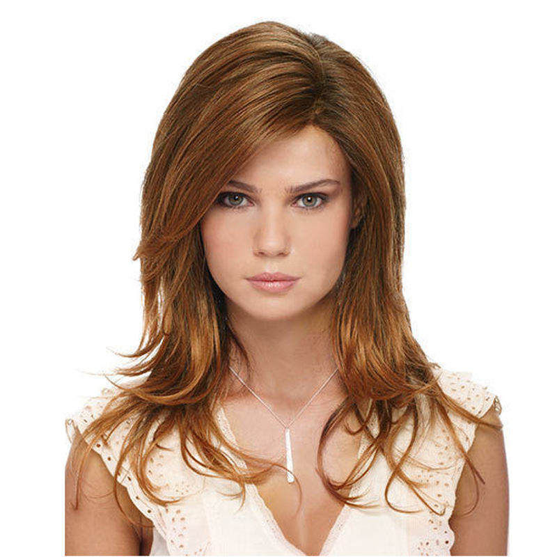 Wigs European and American women's Chemical Fiber Brown rose net big wave curly hair wish factory supply in stock wholesale