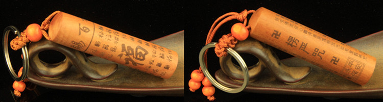 桃木钥匙扣 桃木雕刻钥匙扣 小礼品批发