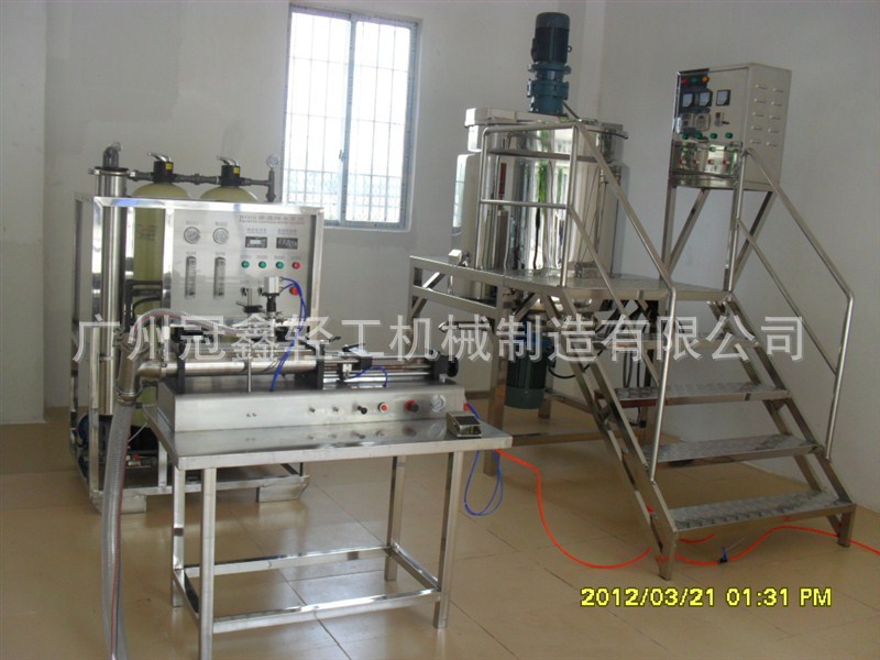 500L洗发水沐浴露成套生产设备 洗发水加热搅拌罐 洗衣液生产设备