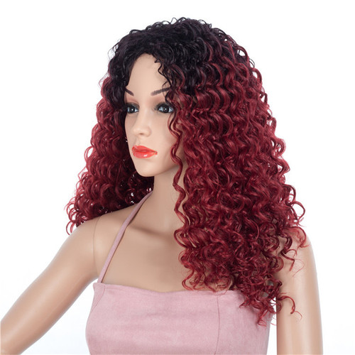 Curly Hair Wigs Synthetic wigs wig female headgear black small roll explosion head wig for e-commerce