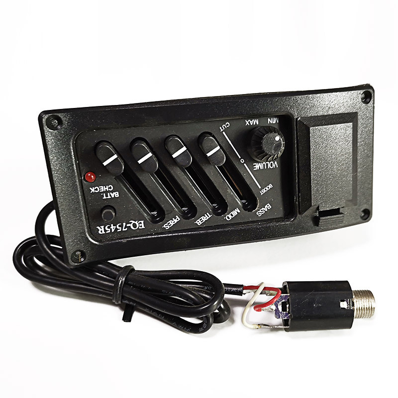 吉他拾音器民谣音孔拾音器 开孔原声木吉他扩音器加震 主动拾音