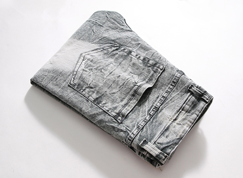 Jeans nuovi da uomo, alla moda, casual, retrò, ricamati, lavati, a gamba dritta_voghion.com