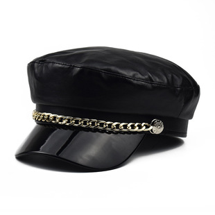Women's Basic Solid Color Wide Eaves Beret Hat display picture 8