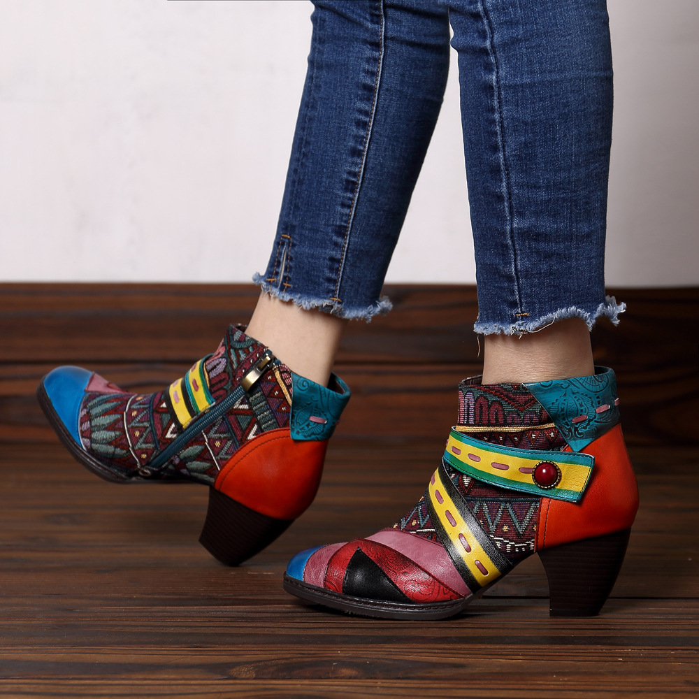 Bottes femme en En cuir - Ref 3354816 Image 9