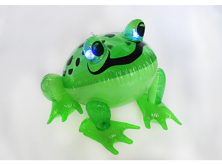 Luminous Inflatable Frog Pvc Inflatable Cartoon Animal Frog Children's Toy With Light Drawstring Frog Wholesale display picture 8