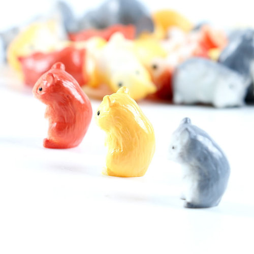 Zakka groceries, mouse micro-landscape accessories, resin crafts small ornaments, cute hamster, background props