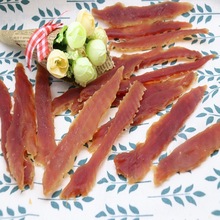 厂家生产宠物零食鸭肉干 狗狗零食鸭肉软条 泰迪磨牙宠物食品