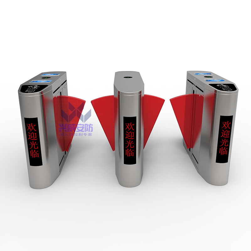 Wing brake human decency Channel gate Access Control System Scenic spot Two-dimensional code Ticket collection system construction site fingerprint Face Recognition Gate machine