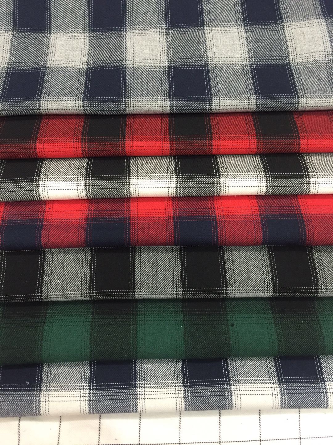 秋季法兰绒21支色织梭织衬衫女装男装面料均可厂家直销现货供应