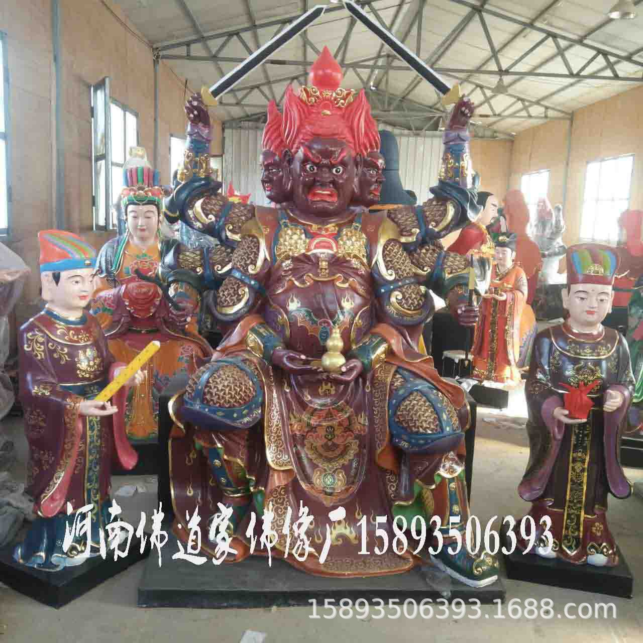 火神像神像制作厂家 火神爷图片 火神价格 树脂火神爷像批发