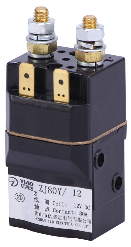 Yilaida ZJ80C magnetic holding contactor AC contactor electrical low voltage contactor automobile low voltage electrical appliance