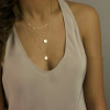 Fashionable metal necklace, nail sequins, European style, suitable for import, simple and elegant design