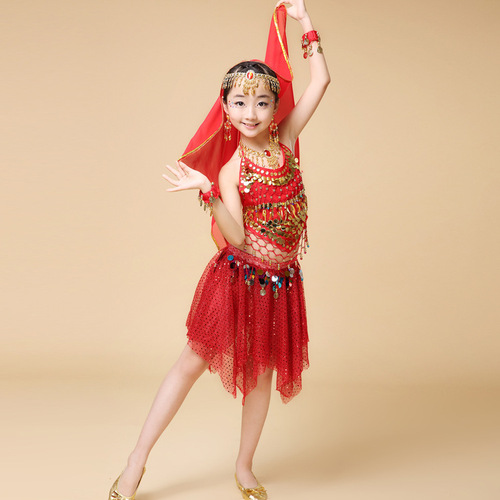 New Children's Indian Dance Costumes for Children's Day, Belly Dance Girls' Performance Costumes, Tianzhu Girls' Performance Costumes