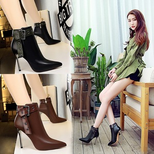 Retro Knight Boots Slender-heeled Super High-heeled Sexy Shoes 