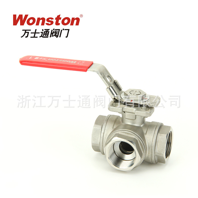 厂家直销球阀硅溶胶铸造球阀三通高平台304 316不锈钢螺纹球阀