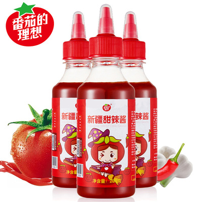 番茄的理想新疆甜辣醬韓式口味蒜蓉辣椒醬調味料